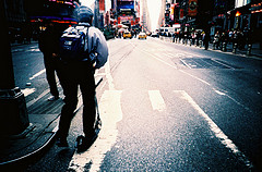 On a Scooter in NYC