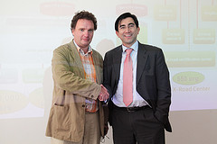 Hannes Astok, Project Manager de e-Governance Academy y el Ministro TIC, Diego Molano Vega